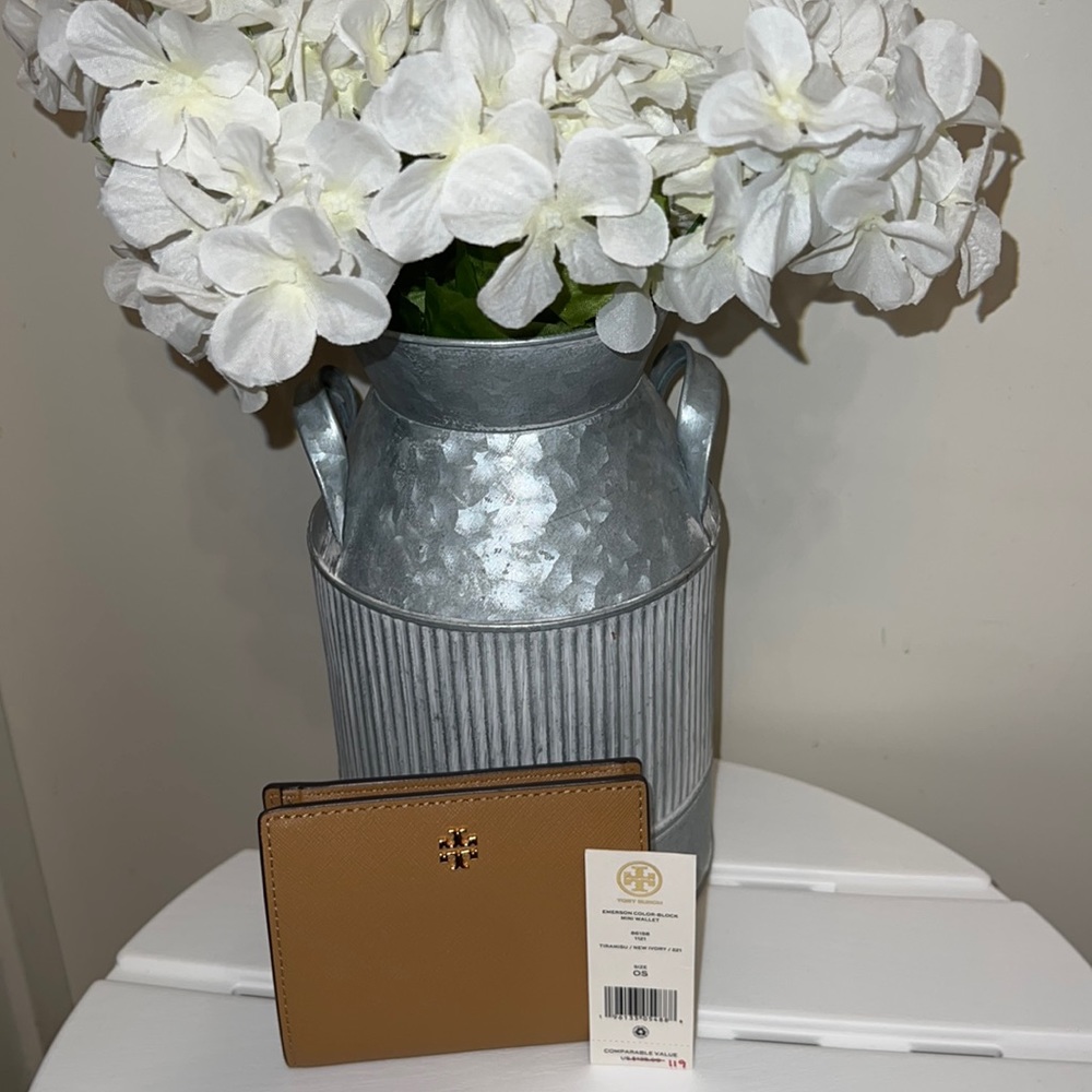 Tory Burch Emerson Color- Block Mini Wallet NWT